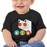 ファッションのポートレート 猫子供服 ベビーTシャツ 半袖 男の子 女の子 クルーネック カジュアル