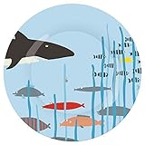 Petit Jour Paris?-?Shark Design Dessert Plate Diameter 20?cm by Petit Jour Paris