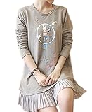 (オーセンティック) AUTHENTIC マタニティ ワンピース 長袖 妊婦服 産前 産後 プリーツ お出かけ カジュアル (XL, グレー)