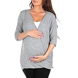 (マザービー) Mother Bee レディース クリスクロスマタニティ 授乳ラップチュニック Rags and Couture製 – 米国製 US サイズ: Large