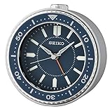 Seiko Mai 寝室用目覚まし時計 メタリックブルー