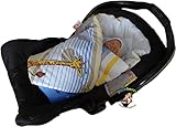BlueberryShop Luxury Classic for CAR SEAT Swaddle Wrap Blanket Sleeping Bag for Newborn, baby shower