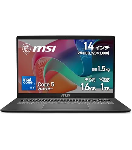 Amazon.co.jp: MSI Prestige 14 EVO 薄型&パフォーマンス駆動型ノート