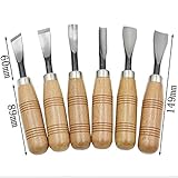 The Best Price 6Pcs Dry hand Wood Carving Tools Chip Detail Chisel set Knives tool