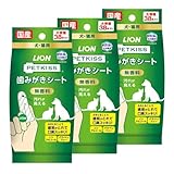 ペットキッス 【Amazon.co.jp限定】 歯みがきシート 無香料 犬用 38枚×3個