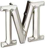 Monogram Letter M Door Knocker - Nickel Silver by Michael Healy Designs