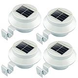 Uniquefire 4x センサー内蔵で暗くなると自動点灯　防雨仕様　面倒な配線は一切不要 ソーラーLEDライト　玄関灯　門灯 （内蔵の電池)