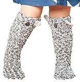 (ビグッド)Bigood かわいい ベビー 赤ちゃん もこもこ 靴下 ソックス ハイソックス 靴下 ルームソックス カジュアル 保温 ソックス（コアラ）