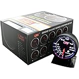 オートゲージ(AUTOGAUGE) ブースト計 ＳＭ 60Φ ホワイトＬＥＤ ワーニング付
