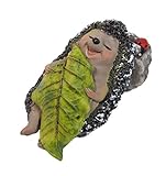 ガーデン オブジェ・置物 （ハリネズミ・お昼寝） EDC-0250