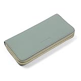 [ブランポム] 財布 レディース 本革 レザー 長財布 ロングウォレット バイカラー 大容量 bp-1067 ブルー