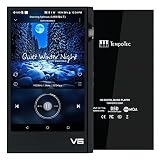 TempoTec V6 Hi-Resデジタルオーディオプレーヤー、HIFIプレーヤーDAP、ポータブル オーディオプレーヤー、DSD、MQA、デュアルAK4493Seq、2ウェイBluetooth、4500MAHバッテリー、4.4mm/3.5mm（ゴールデンボリュームホイール） (Black Volume Wheel)