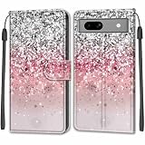 KENHONER Google Pixel 7A ケース 手帳型 Pixel 7A 手帳ケース 携帯ケース Pixel7Aケース 携帯カバー カード収納 財布型 pixel7a case マグネット内蔵 スタンド機能 耐衝撃 全面保護 薄型 耐摩擦 可愛い 男女兼用 (Google Pixel 7A 6.1インチ対応) ピンク