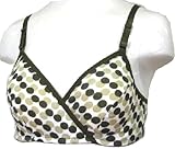 ネトゥル パッド付きバブル柄交換ストラップタイプクロスオープンハーフトップ M グリーン 5815