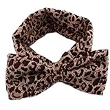 anboo Baby Girl Leopard Elasticリボンヘッドバンドヘアバンド頭飾り US サイズ: M カラー: ブラウン