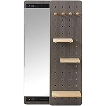 木製ミラー★移動式 ウォールミラー 長方形 幅58 高さ83 鏡 ミラー 姿見 飛散防止
