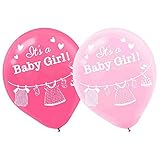 ベビーシャワー'シャワーwith Love ' Girl Latex Balloons ( 15ct )