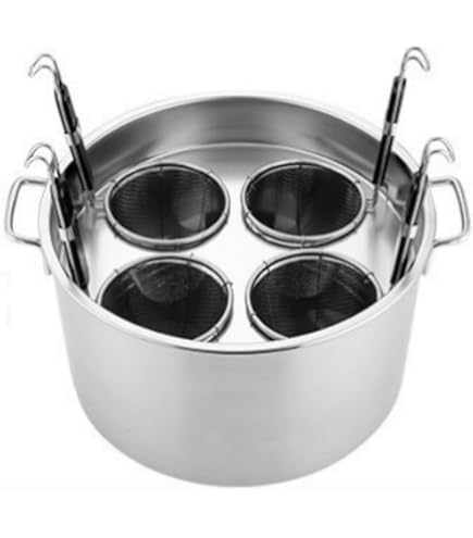 ステンレス　業務用大鍋　湯切り口付き　そば・うどん・ゆで釜　蓋付　鍋口径46ｃｍ ステンレス 業務用大鍋 湯切り口付き そば・うどん・ゆで釜 蓋付 鍋