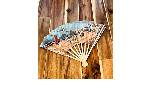 Amazon Co Jp ドラえもん 浮世絵 名所江戸百景 大はしあたけの夕立 扇子 センス ホビー