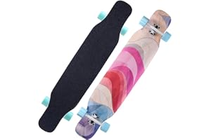 JICOMUSスケートボードロングボード四輪 のダンスステップボード・ロードの旅ブラシストリートスクーター専門の男性と女性大人, プロ仕様のエントリーレベルのロングボードスケートボード女の子初心者中学生ダブルロッカーダンス