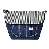 [リー] Lee ショルダーバッグ 0420868 オーバーオール ポケット フラップ 斜めがけ デニム ヒッコリー 子供 キッズ 通学 通勤 旅行 0128.デニム