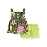 Carter's PANTS ベビー・ガールズ US サイズ: Newborn カラー: グリーン