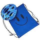 J@G ヘルメット こども用 自転車 ナップサック付き 超軽量 子供 可愛い ２サイズ (E-Mｻｲｽﾞ ｸﾛｽ)