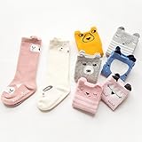 Nice Days（ナイス　ディズ）　 春秋 キッズ ソックス ベビー　靴下 女の子 男の子 かわいい 動物柄 抗菌防臭 ふわふわ 綿製 8足セット (0-2歳)