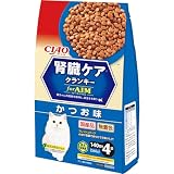 チャオ (CIAO) 腎臓ケアクランキー かつお味 140g×4袋