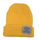 (スマイル ワキキ)Smile YKK レディース 子供 ベビー 女の子 男の子 登山 黄色 ハット ニット キャップ 帽 暖かい 旅行 アウトドア 帽子 防寒対策 ビーニー 黄色 A