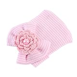 MIOIM® ニット帽 ベビー用 防寒帽 キッズ 帽子 春秋冬 ニット キャップ 横縞 蝶結び 撮影 記念写真