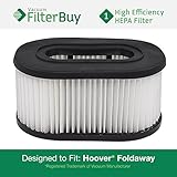 Hoover Foldaway and WidePath Filter. Designed by FilterBuy to Replace Hoover Part 40130050