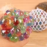Tracfy Colourful Grape Balls Mesh Squishy Stress Relief Balls, Non Toxic Rubber Anti Stress Balls Se
