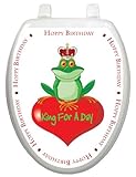 トイレTattoos King For A Day装飾アップリケfor Toilet Lid Elongated TT-0003-O 1