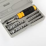 ATE Pro. USA 31080 Screwdriver with Bits and Ratchet (41-Piece Set) [並行輸入品]