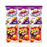 韓国フルーツグミ3種 67gx6個 ライチ ブドウ すもも レイシ 果物汁ゼリー 韓国グミ ジェリー ゼリー 韓国お菓子 韓国食品 ASMR (ブドウ3個+スモモ3個)