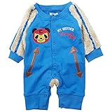 《秋冬春対応》 CHILD CHAMP(チャイルド チャンプ) 裏毛スタジャン風カバーオール 80cm/BL NO.C-271015