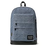 Artone Women's Denim Modern Casual Backpack With Laptop Compartment Blue [並行輸入品]