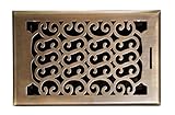 Accord AMFRABC610 Charleston Floor Register, 6-Inch x 10-Inch(Duct Opening Measurements), Antique Br
