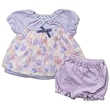 《秋冬春対応》(日本製) Pample Mousse(パンプルムース) コンパクトパール&接結天竺ジャガードミルキースーツ 90cm/PP NO.DP-73451