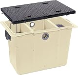 環境機器関連製品＞グリーストラップ＞FRP製オイルトラップ　パイプ流入埋設型 GT-Pオイル　GT-50P-Aオイル鉄蓋付　Mコード：81333　前澤化成工業