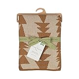 Living Textiles Organic Arrows Knitted Blanket