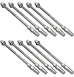 Atlantis S0980-0004 Rail Easy Stud Assembly for 5/32" Cable - 316L Stainless Steel - Quantity of 10 