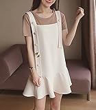 Heaven Days（ヘブンデイズ） サロペット オールインワン ワンピ ボタン ビジュー カットソー マタニティ レディース 1707C0038