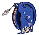Coxreels EZ-SD-50-1 Safety Series Spring Rewind Static Discharge Cord Reel: 50' cord, stainless stee