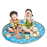 おもちゃ収納 NoYuo お片づけマット プレイマット 収納マット 直径150cm 収納袋 レジャーシート 使え簡単 便利グッズ 防水 キッズ 遊び用 子供用 生活用品 ブルー