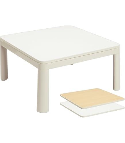 Amazon.co.jp : カジュアル こたつ テーブル 75cm 正方形 一人暮らし