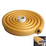 Tritina 6.6 ftガラステーブルデスクエッジ＆コーナークッション、セキュリティバンパー、ベビーセーフティー、子供用子供用デスクテーブルプロテクター(ウッド)