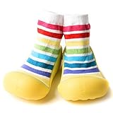 BEATON JAPAN ベビーフィート ファーストシューズ ベビーシューズ baby feet 男の子 女の子 贈り物 靴下 おまけ付き 12.5cm イエローレインボー