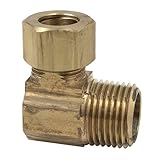 Brasscraft 69-6-6X 3/8 OD by 3/8-Inch Male Elbow Lead-Free, Rough Brass by BrassCraft